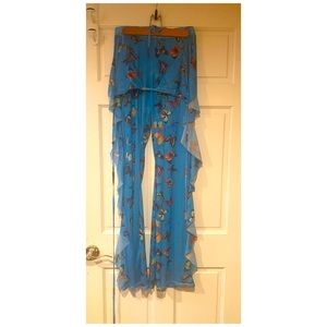 Brand New Two Piece Set Swimwear with Attached Cover Up!